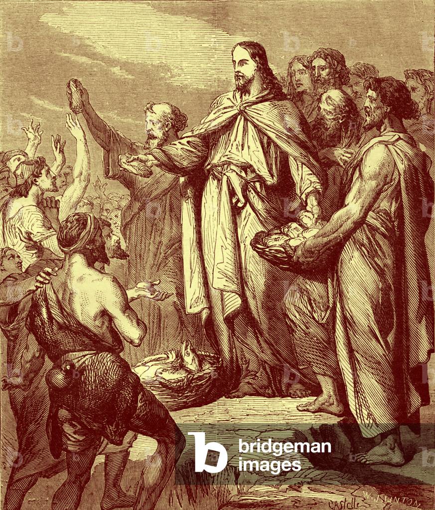 The miracle of the loaves and fishes - Bible