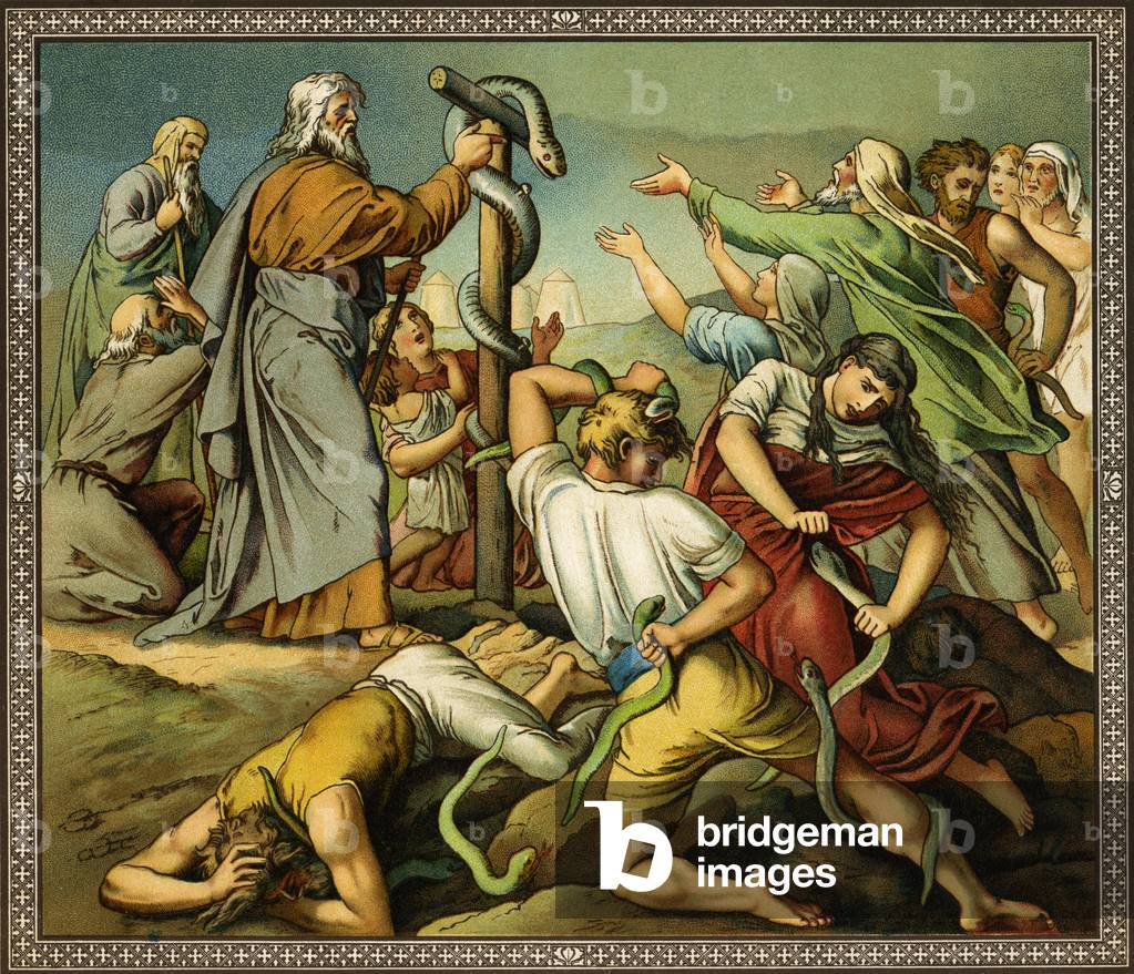 Scene from the Old Testament Stories, 1880 (engraving)