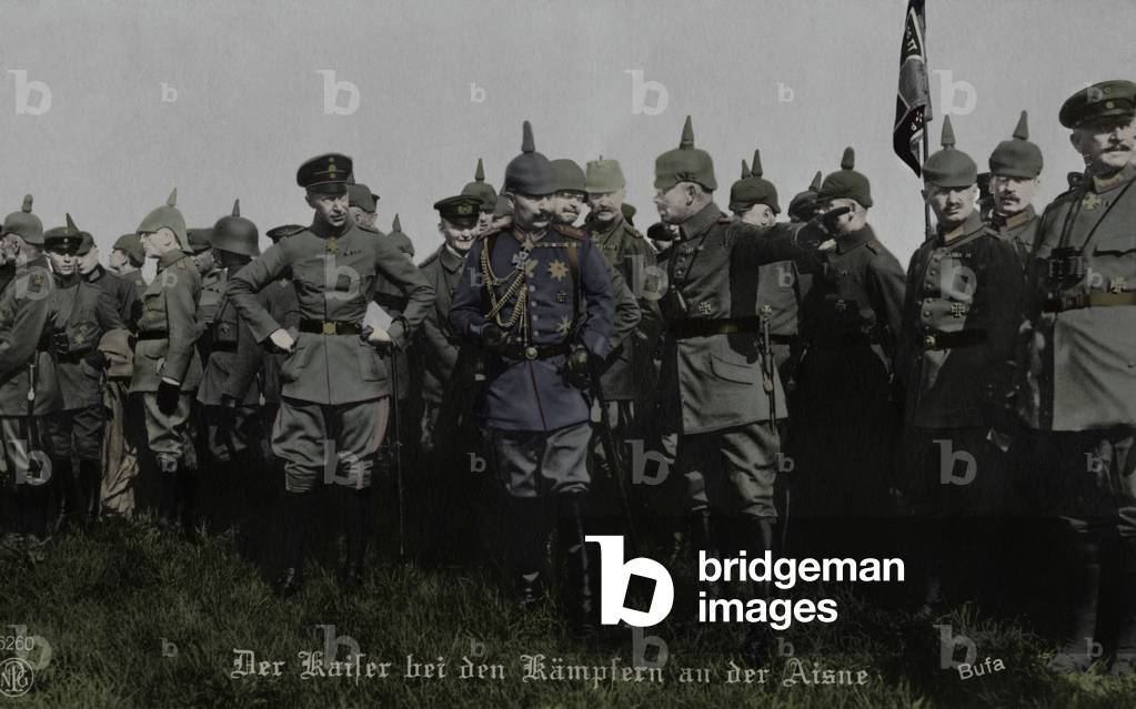 The Kaiser and his German army 1914-1918 (b/w photo)
