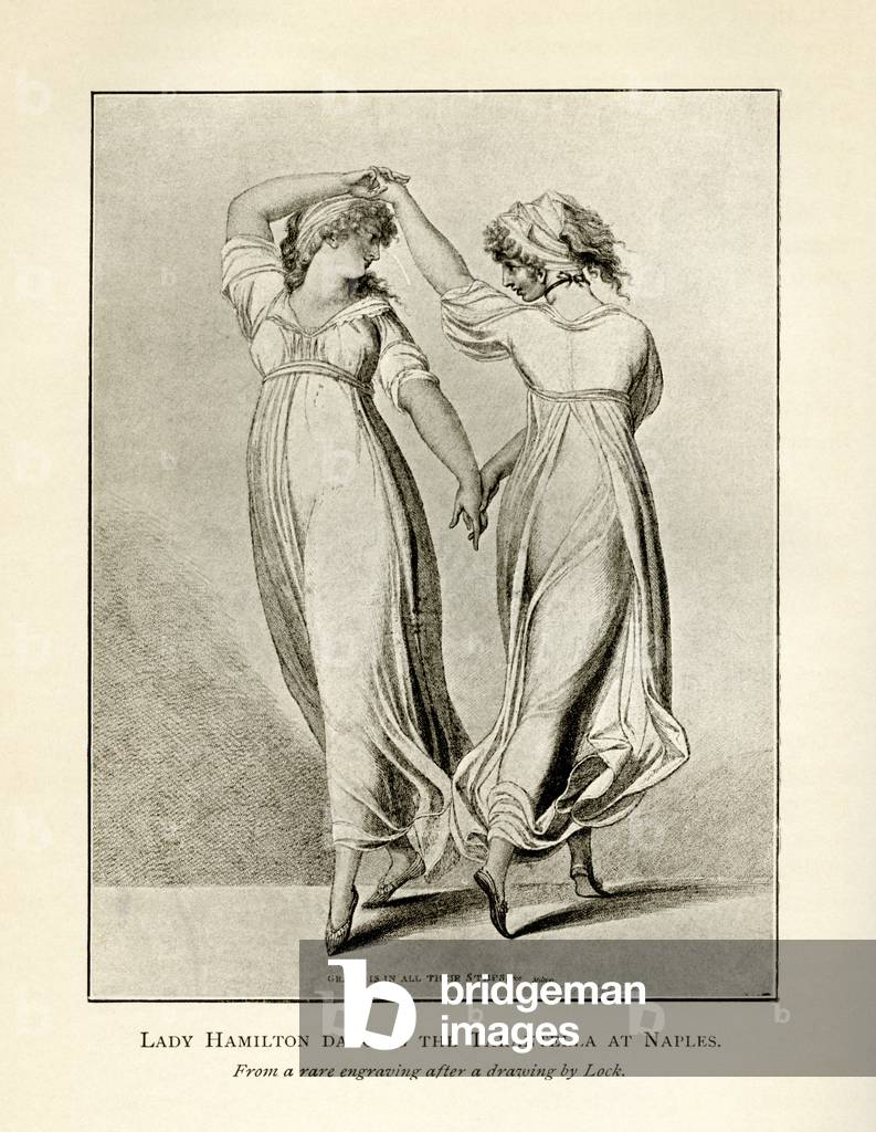 Emma Lady Hamilton dancing the Tarantella at Naples