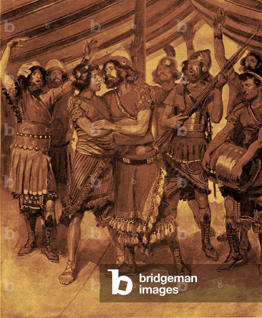 The friendship of Jonathan and David  -Bible