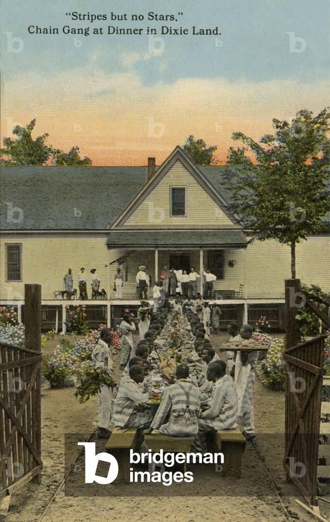 Chain gang at dinner in New Orleans