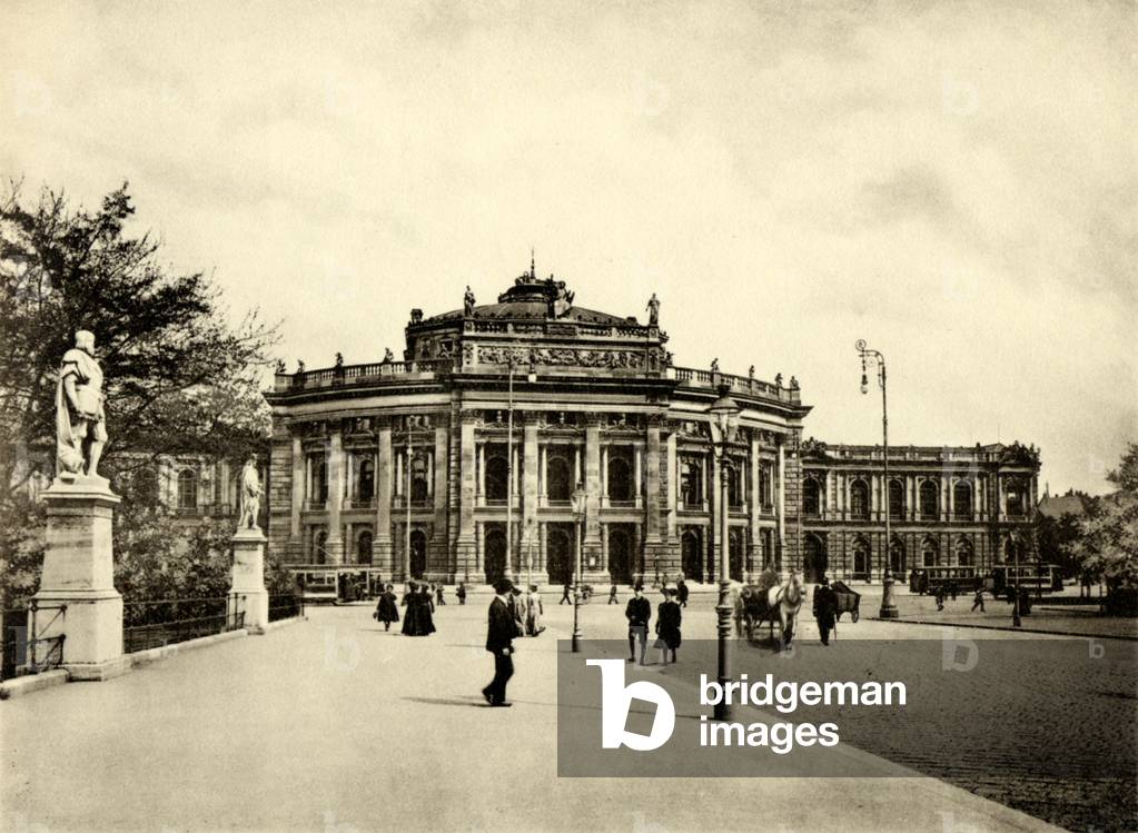 The Hof-Burgtheater in Vienna, end of 19th/20th century (postcard)