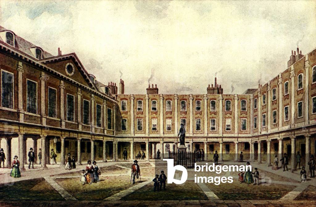 St Thomas Hospital, the quadrangle 1858.