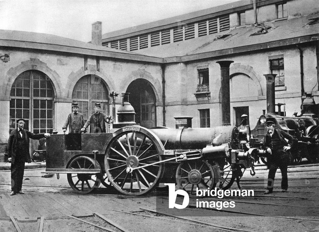 Locomotive inspection of 'la Petite', 1855