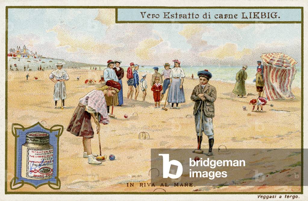 At the Seaside: Playing Croquet