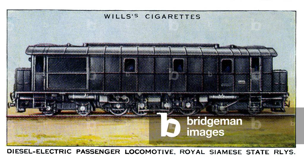 Diesel-Electric Passenger Locomotive. 1930s (print)