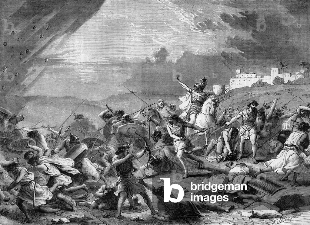 Joshua commanding the Sun to stand still - Bible