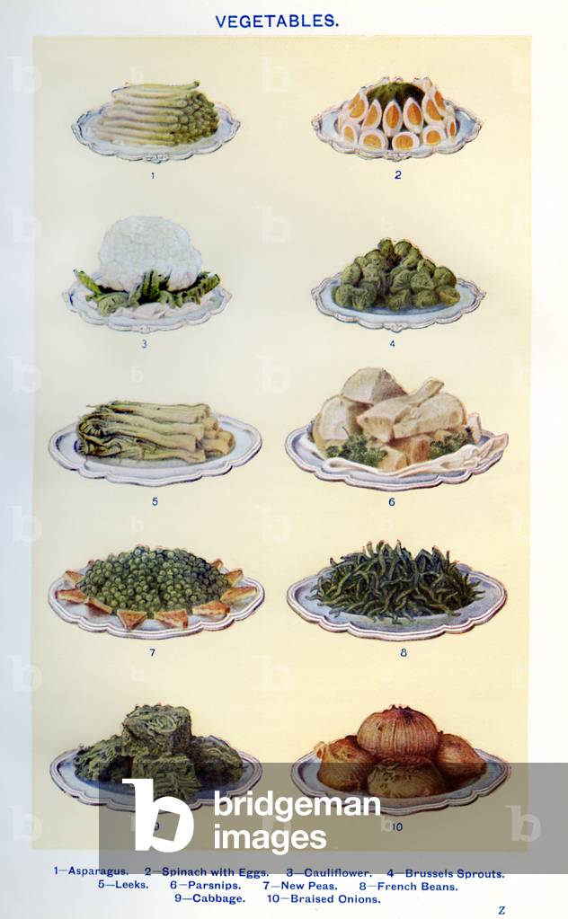 Mrs Beeton's cookery book illustration, 1861 (print)