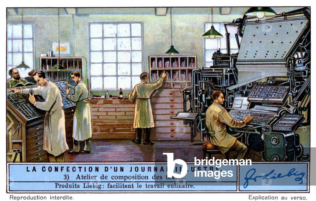 Typesetting room, c. 1934.
