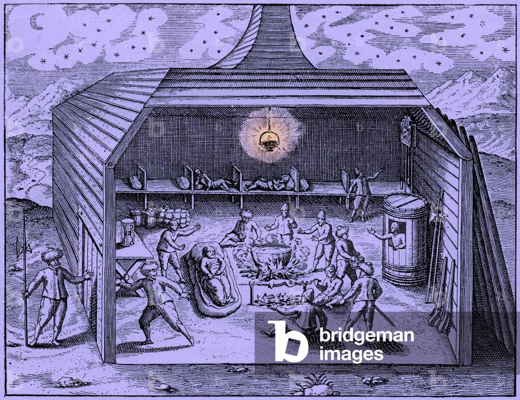 The winter camp of the Barents expedition