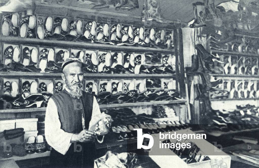 Shop of bootmaker in Kazan