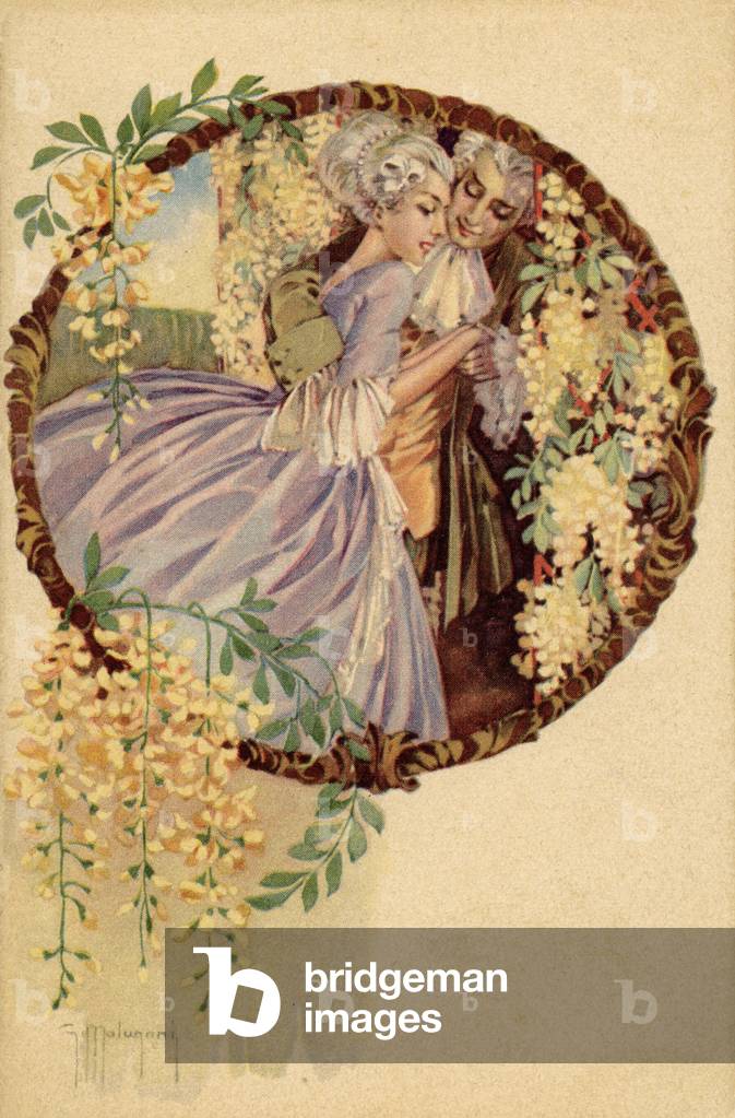 Classic 18th century couple.