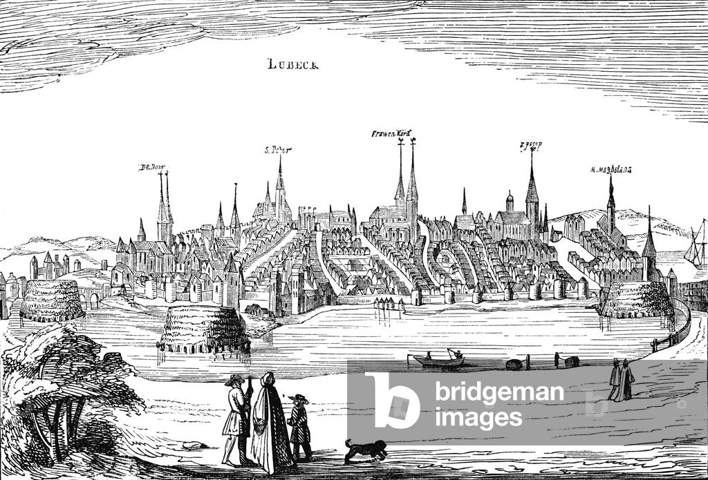 Lübeck and its harbour