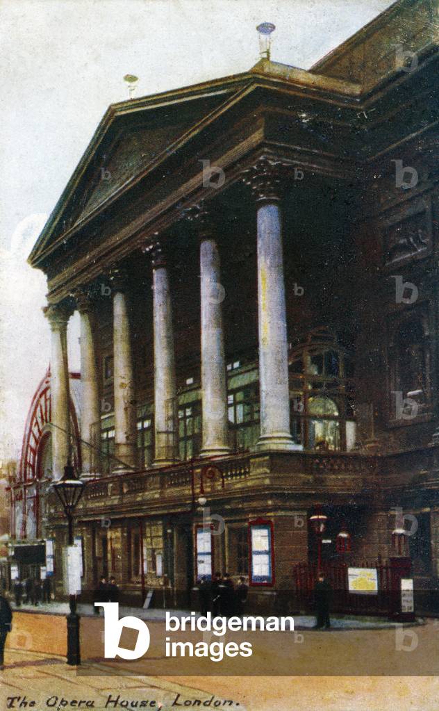 Royal Opera House London, 1908 (postcard)