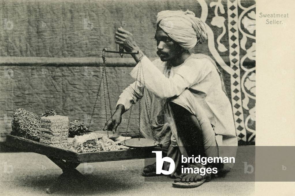 Indian sweetmeat seller