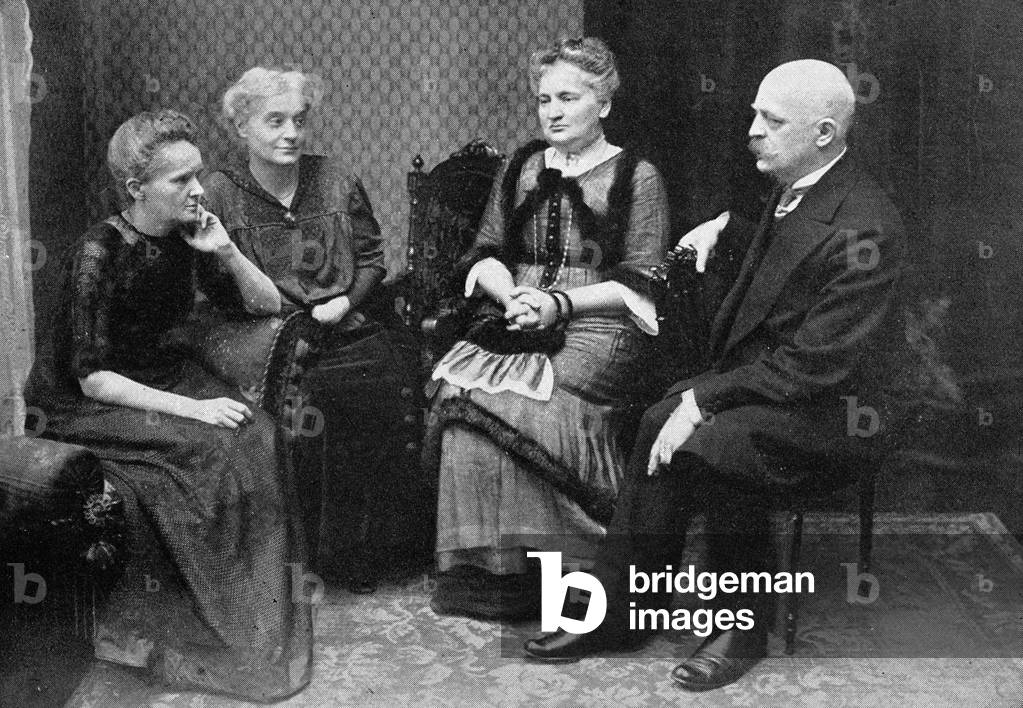 Marie Curie with her brother and sisters