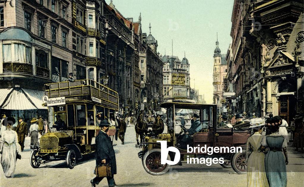 Berlin street scene, early 20th century (postcard)