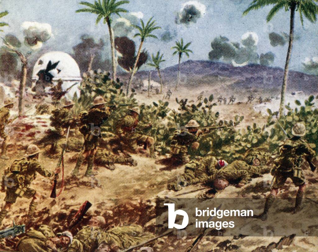 'Palestine' - soldiers fighting in The Middle East, 1917 (print)