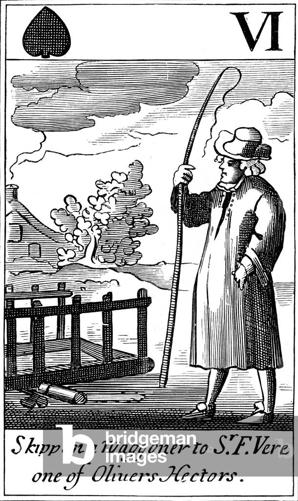 Satirical seventeenth century playing card