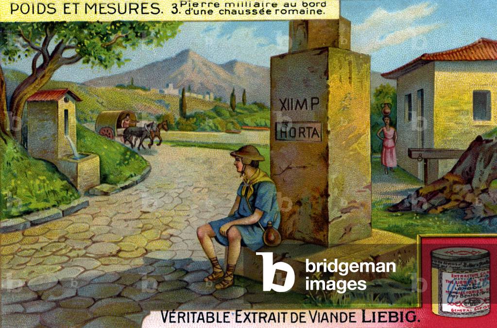 Milestone on a Roman road