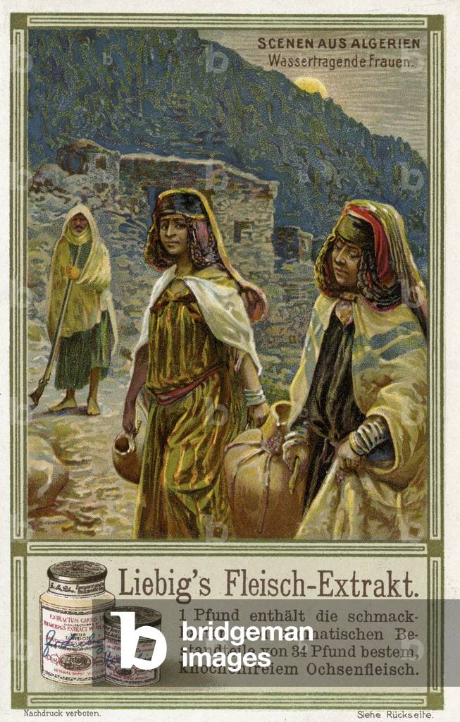 Algerian Scenes: Women carrying water.