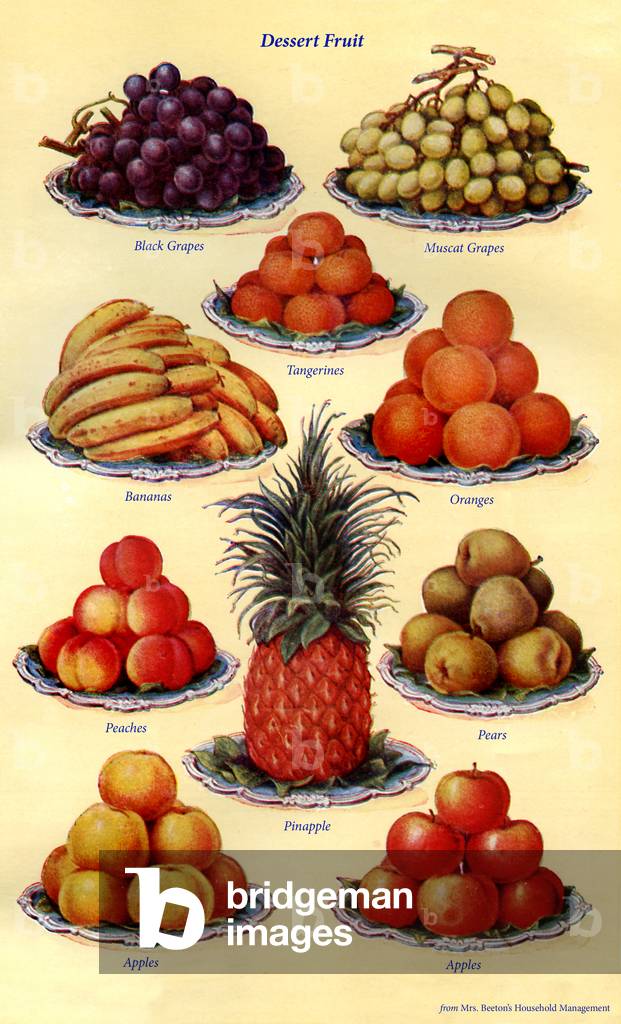 Mrs Beeton's cookery book illustration, 1861 (print)