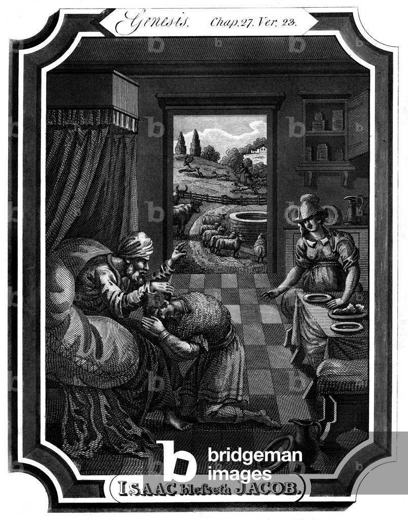 Isaac blesses Jacob - Bible