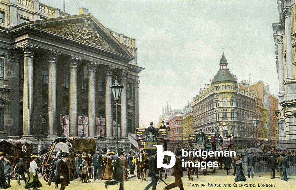 Mansion House and Cheapside, London