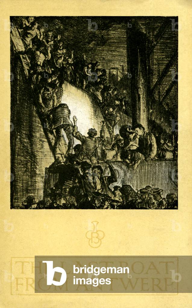 The Last Boat from Antwerp by Frank Brangwyn