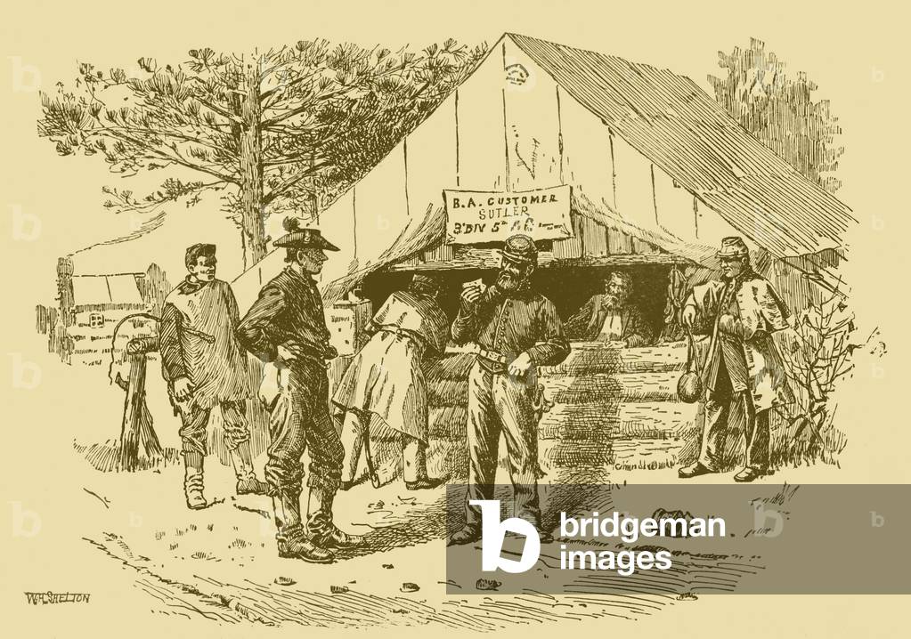 Sutler 's tent, American Civil War