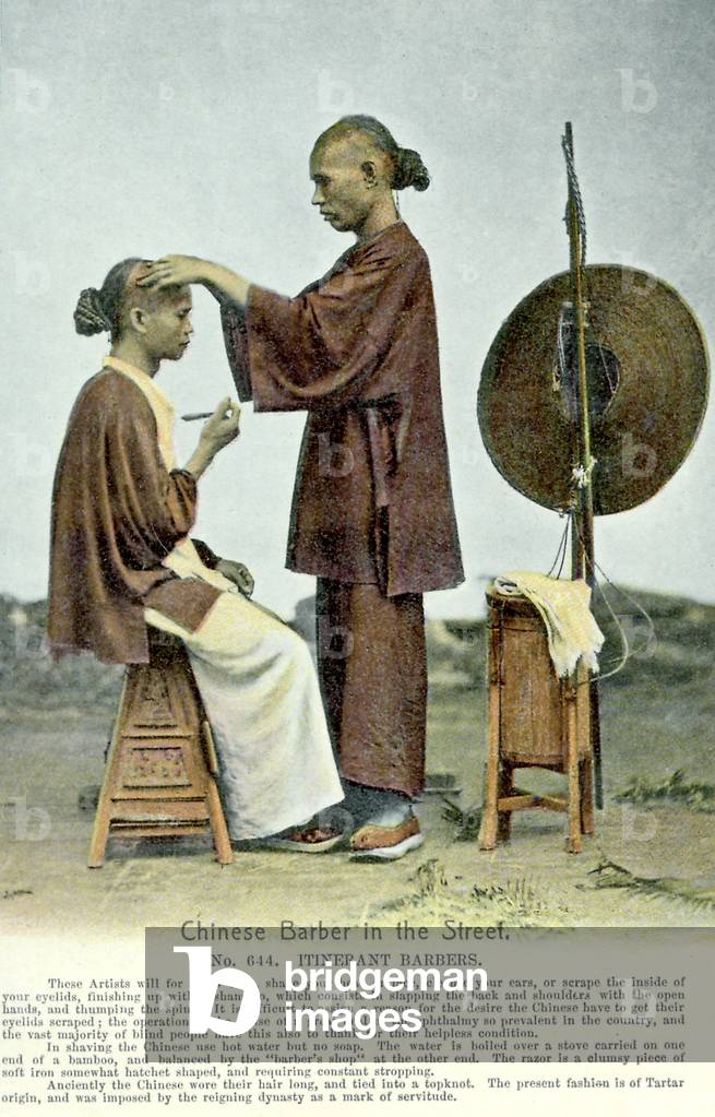 Chinese street barber