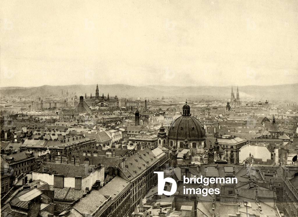 View of Vienna with St Stephen's Cathedral, c.1900s (photo)