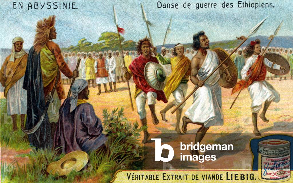 Ethiopian War Dance - illustration, 1906