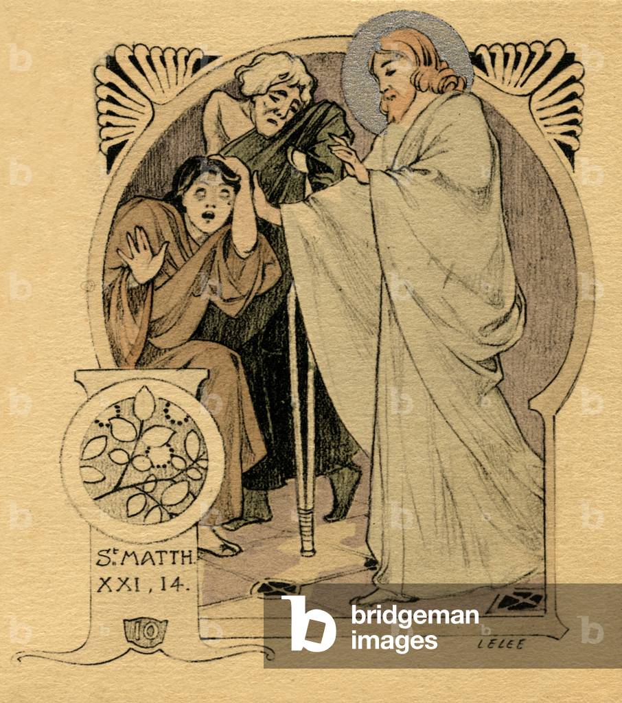 Jesus heals in the Temle