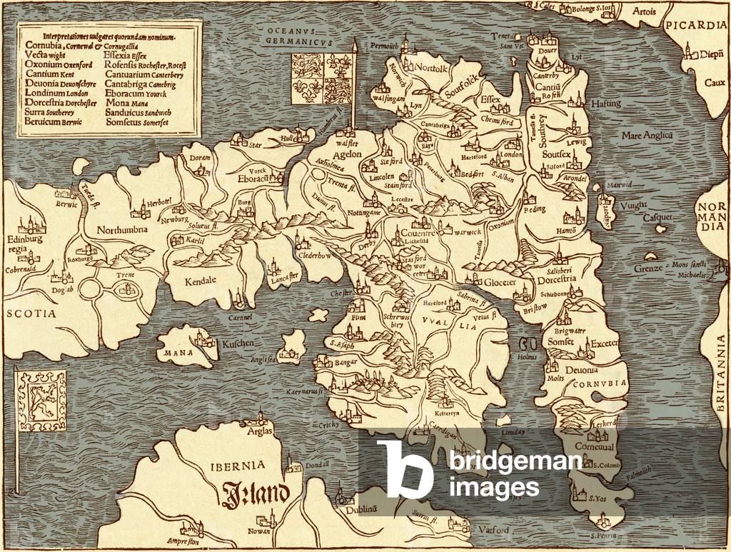 England - map in Ptolemy 's 'Geographia Universalis'
