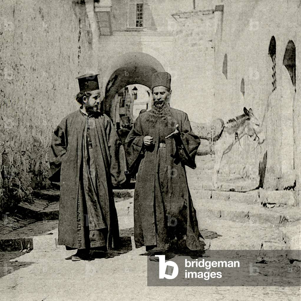 Greek Orthodox priests in Jerusalem 1894.