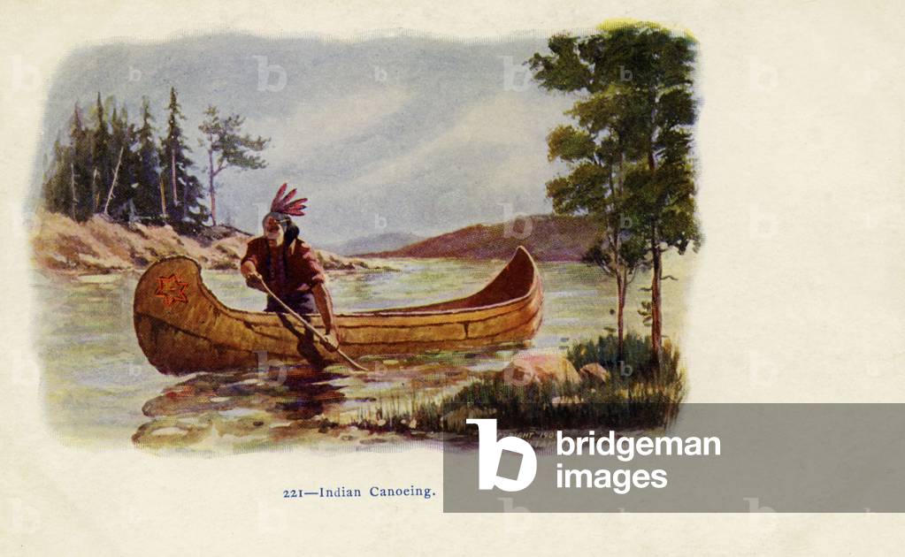 Native American canoeing