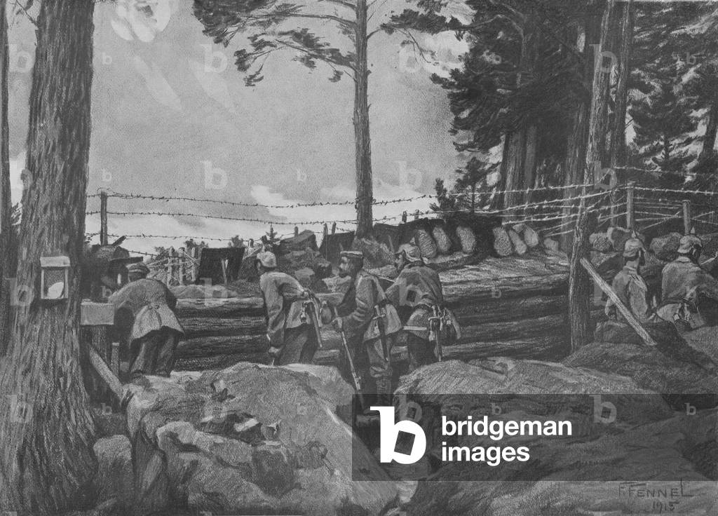World War 1: German soldiers fighting in the Vosges