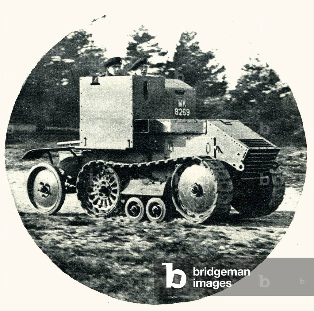 1927 'Tankette', reconnaissance work machine (print)