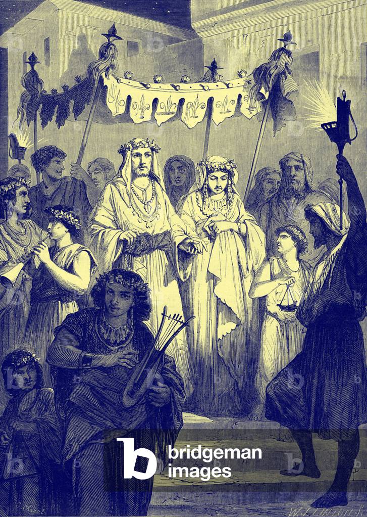 Hebrew bridal procession - Bible