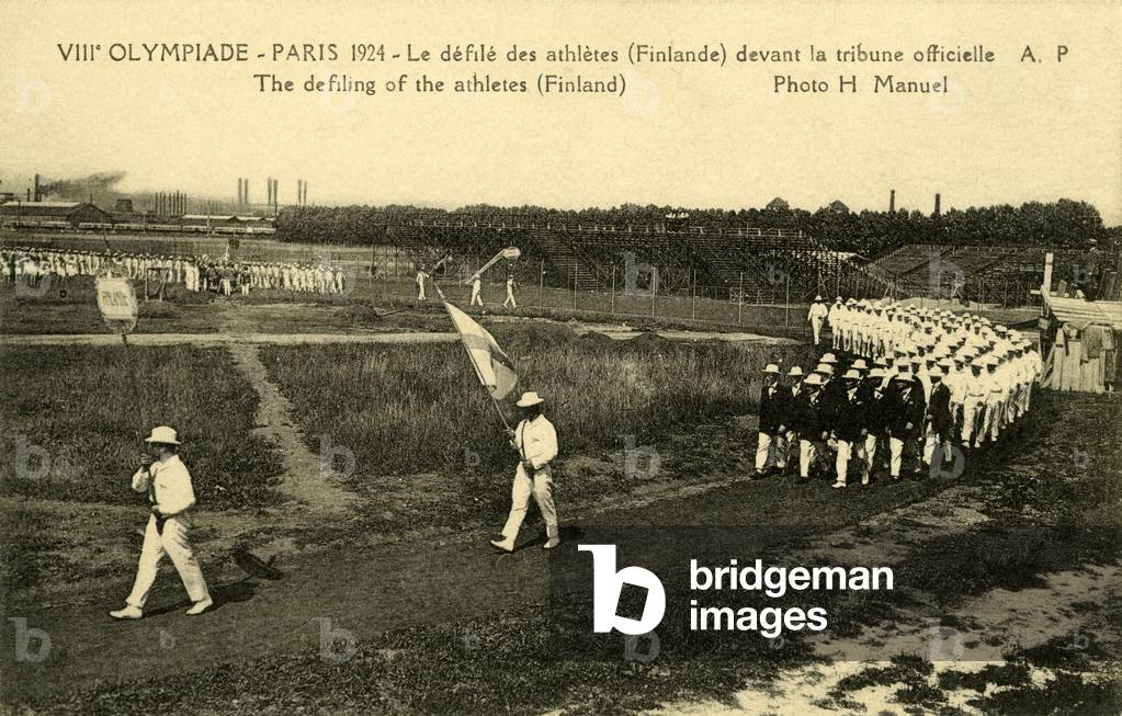 Olympics Parade 1924  Paris France
