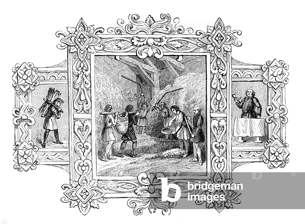 Saxon allegory of the month of December