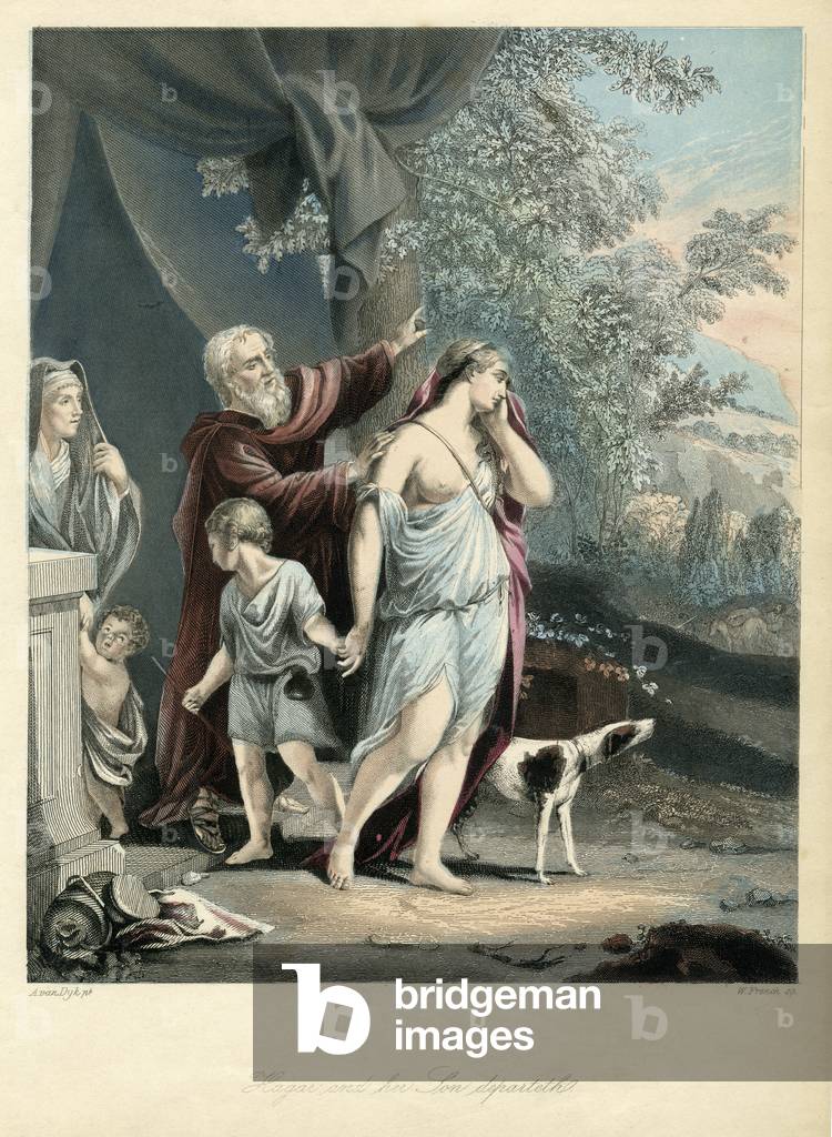 Hagar and Ishmael cast away - Bible