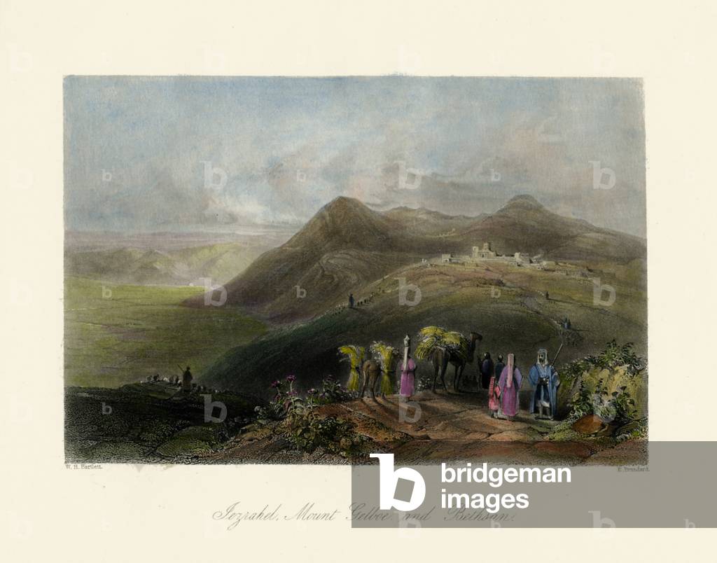 Holy Land - Jezrahel, Mount Gelboe and Bethsan -Bible