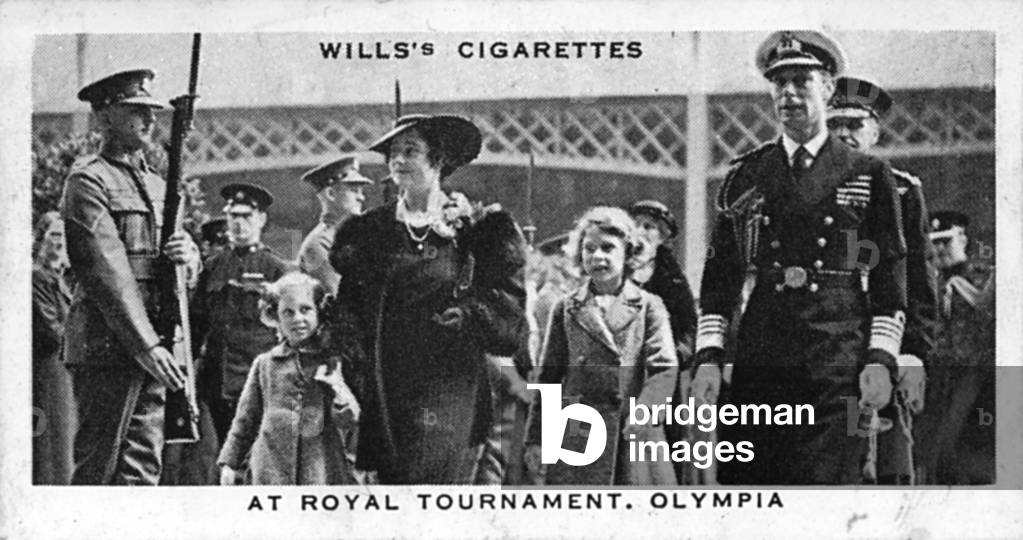 King George VI with his family at Royal Tournament, 1936