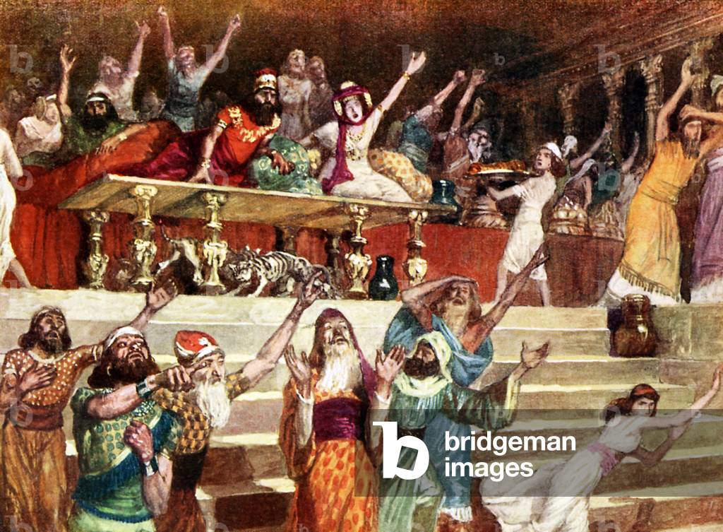 The Writing on the Wall by J James Tissot - Bible