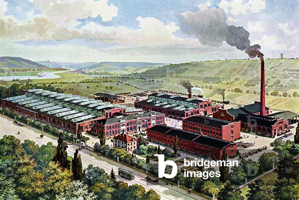 German advert, The König and Bauer machine factory,