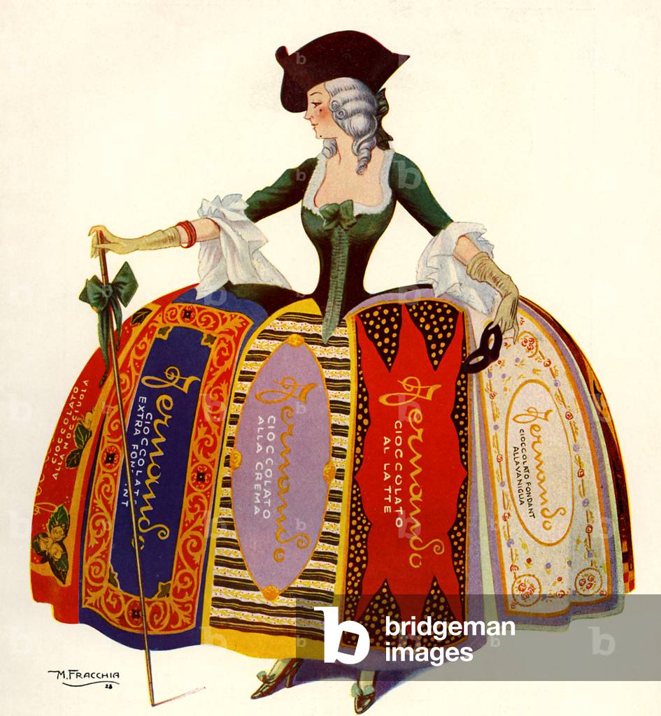 Advertisement for Ciocolatto Fernando, 1928 (print)