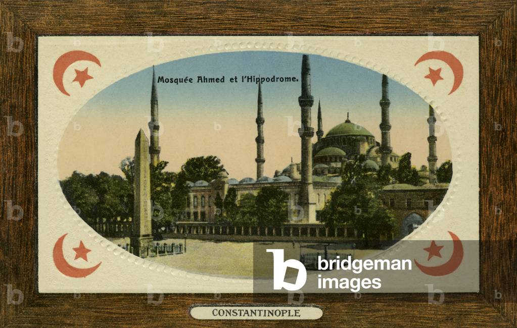 Sultan Ahmed Mosque, late 19th/beg 20th century (postcard)